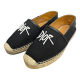 Dior Black Logo espadrilles