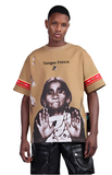 Asia st 71 Brown print t shirt oversized
