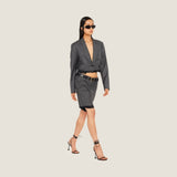 Miu miu Grisaille Single Breasted Jacket