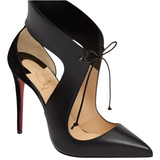 Christian Louboutin Self-Tied Ferme-Rouge 100 black pumps