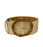 Elisabetta Franchi White wide belt