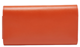Hermes Sanguine matte Alligator and evercolor leather passant long wallet