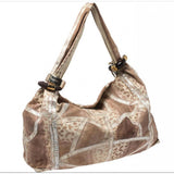 Jimmy Choo Lizard and Snakeskin Large Beige Saba Hobo Bag