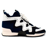 Hermes Navy Action Sneakers