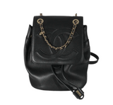 Chanel Lambskin Black  Backpack Like New
