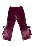 Cinq a Sept wide leg purple velvet pants
