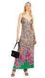 Liu JO animal print colourfull maxi dress