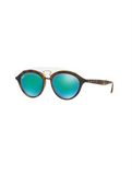 Ray Ban Gatsby Sunglasses Brown Frame, Green/Blue Mirror