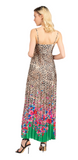 Liu JO animal print colourfull maxi dress