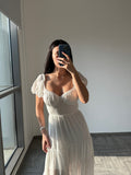Revolve white Midi Summer Dress
