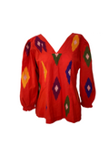 Aria Red Indi back tie top