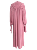 Gizia pastel pink long baggy dress