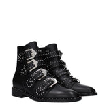 Givenchy Leather studded buckle ankle boots