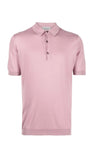 John Smedley fine knit Rose polo shirt