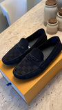 Louis Vuitton Monte Carlo Moccasin leather and suede loafers