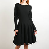 Alaïa black midi dress