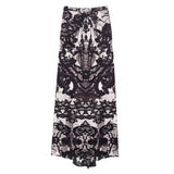 Roberto Cavalli black and white long Skirt