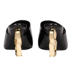 Dolce & Gabbana Crossover logo hell black mules