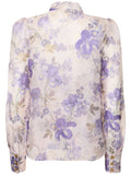 Zimmermann lilac floral print blouse