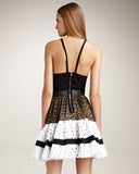 Roberto Cavalli cotton silk eyelet crochet lace dress