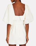 Acler Lovell Belted Puff Sleeve Mini Dress