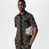 Louis Vuitton 2024 Damier short sleeve cotton knit shirt
