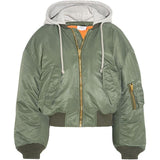 Vetements Cropped hooded green Bomber