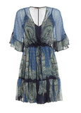 Twinset Blue Paisley Print Dress