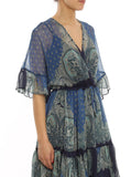 Twinset Blue Paisley Print Dress