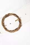 Elisabetta Franchi White wide belt