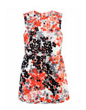 Red Valentino red floral print polyester mini dress