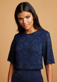 Jack Wills navy lace top