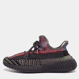 Adidas Yeezy multicolor knit and mesh fabric sneakers