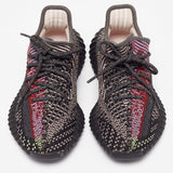Adidas Yeezy multicolor knit and mesh fabric sneakers