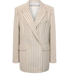 IRO beige and white stripped blazer