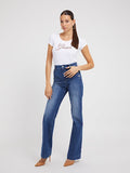 Guess white rhinestones logo t-shirt