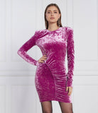 Patrizia Pepe purple velvet mini dress