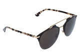 Dior women’s reflected grey havana brown sunglasses