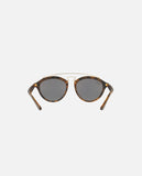 Ray Ban Gatsby Sunglasses Brown Frame, Green/Blue Mirror