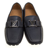 Louis Vuitton Monte Carlo Navy Blue Mocassin Loafers