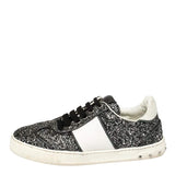 Valentino Glitter Silver and White Sneakers