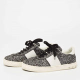 Valentino Glitter Silver and White Sneakers
