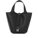 NEW Hermes Picotin 18 black Clemence bag