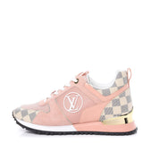 Louis Vuitton Run Away snakers in pink suede and leather