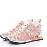 Louis Vuitton Run Away snakers in pink suede and leather
