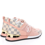 Louis Vuitton Run Away snakers in pink suede and leather