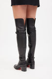 Christian Louboutin Black Karialta 70mm Thigh High Leather Boots