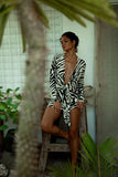 Rat & Boa Allegra Animal Print Mini Dress