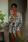 Rat & Boa Allegra Animal Print Mini Dress