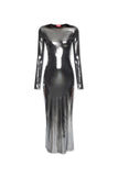 Diesel D-Mathi Metallic Maxi Dress